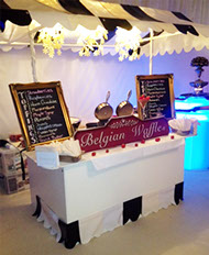 Belgian Waffle cart for hire in London
