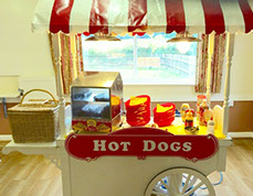 Hot Dogs Cart hire in London from Fruits & Fountains