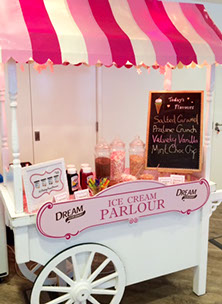 Personalised with company Branding - Ice Cream Cart from Fruits & Fountains